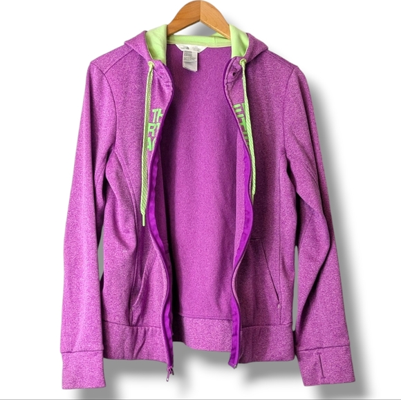 The North Face Full Zip Hoodie in Y2K Pink and Green: Women's Medium - Picture 8 of 10